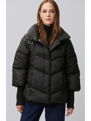 Network Black Oversize Puffer Jacket