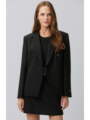 Network Black Wool Blend Blazer