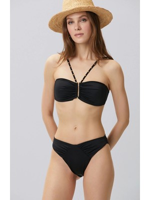 Network Black Bikini Top With Accessory