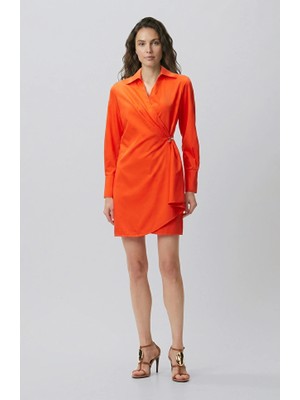 Network Pomegranate Flower Accessory Detail Dress