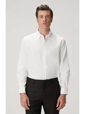Network White Linen Blend Shirt