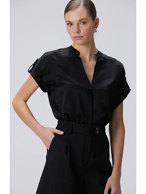 Network Black Blouse