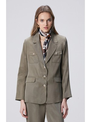 Network Khaki Cupro Blazer