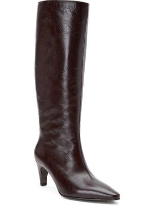 Network Brown Women's Leather Tall Boots
