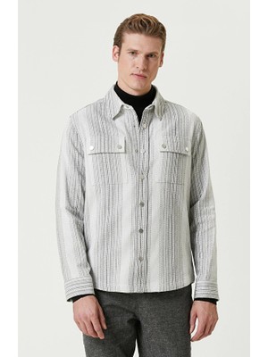 Network White Grey Shirt