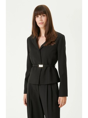 Network Black Wool Blend Blazer