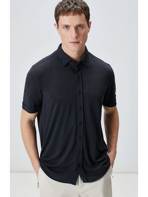 Network Black Comfort Knit Shirt