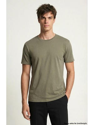 Network Khaki Basic Pique T-Shirt