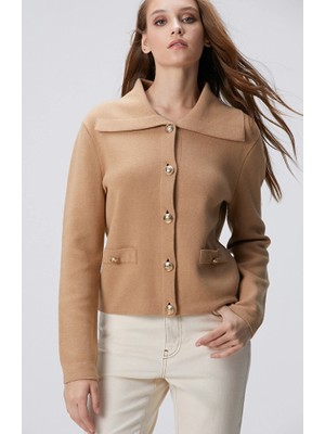 Network Limited Camel Wool Blend Cardigan