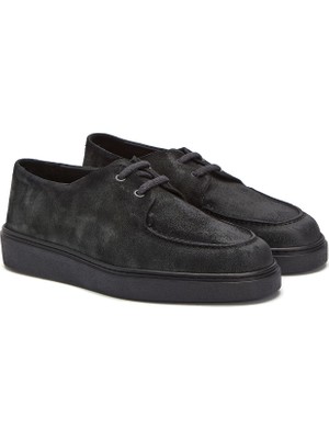 Divarese Dıvarese Petrol Green Saddle Stitch Detail Men's Suede Loafers