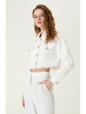 Network Limited Ecru Tweed Jacket