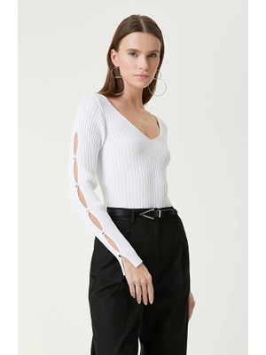 Network White Sweater
