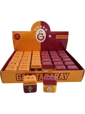 Mbb E-Ticaret Me 50195 Galatasaray 5 Yıldız ve Aslanlı Kalemtraş-(***12 Adet***)
