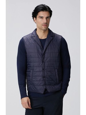 Network Navy Puffer Casual Vest