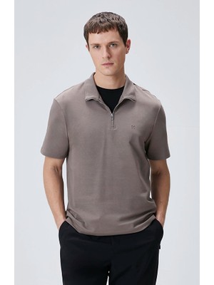 Network Mink Stand Collar Zippered Sweatshirt