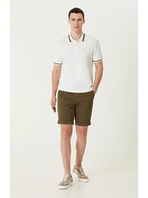 Network Khaki Diagonal Pattern Shorts