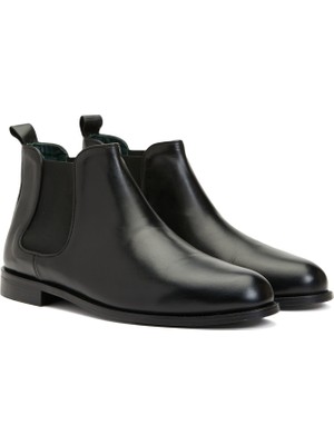George Hogg Black Men's Leather Boots
