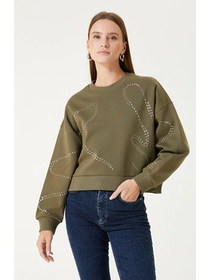 Network Khaki Stone Print Sweatshirt