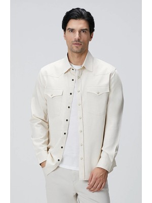 Network Linen Blend Shirt