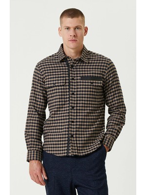Network Navy Plaid Flannel Shirt