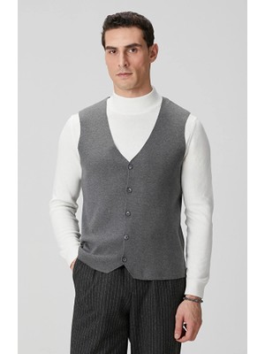 Network Anthracite Knit Vest