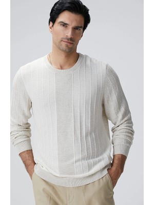 Network Patterned Knit Sweater