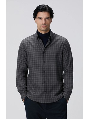 Network Anthracite Plaid Shirt