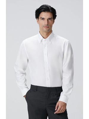 Network White Non-Iron Oxford Shirt