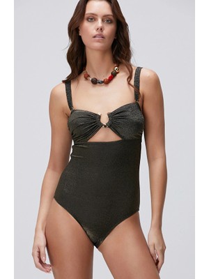 Network Black Gold Swimsuit
