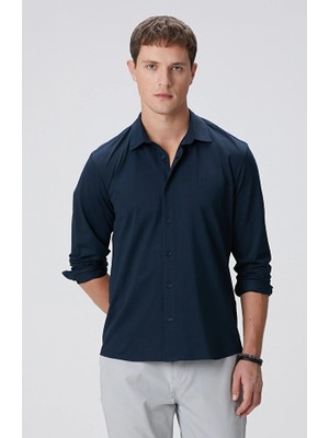 Network Navy Knit Shirt