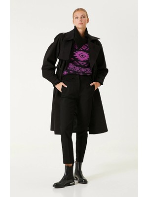 Network Black Crop Denim Trousers