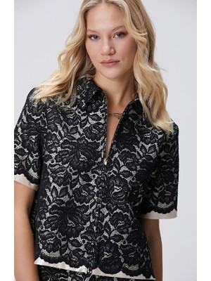 Network Limited Black Lace Jacket