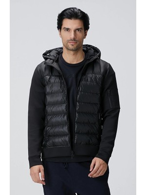 Network N-Tech Black Hooded Puffer Jacket