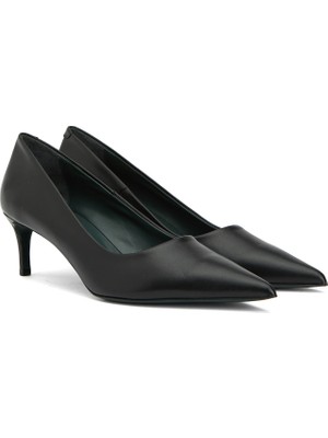 George Hogg Black Women's Leather Stilettos