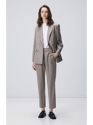 Network Limited Mink Wool Blend Trousers