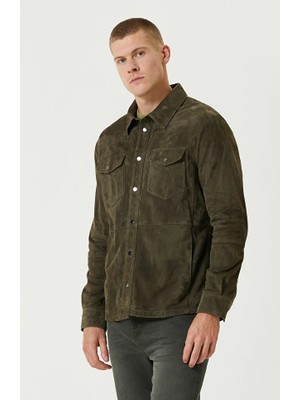 Network Khaki Suede Jacket