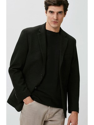 Network Black Linen Blend Knit Jacket