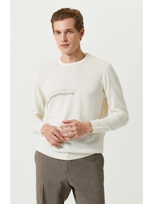 Network Ecru Embroidery Detail Sweater