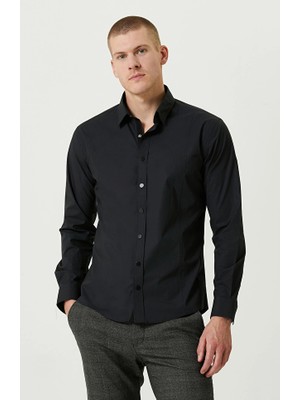 Network N-Tech Snap Button Black Shirt