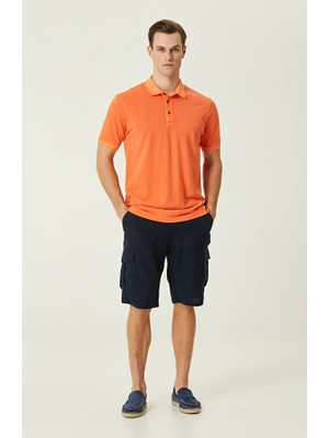 Network Navy Linen Shorts
