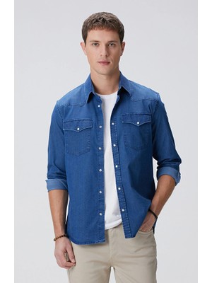 Network Blue Non-Denim Shirt