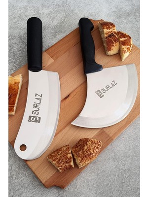 Die Grup Sürlaz Ekmek Bıçağı Börek Bıçağı Pide Kesici Zırh Bıçak Seti 2'li