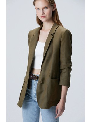 Network Khaki Linen Jacket
