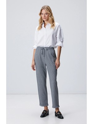 Network Grey Stitch Detail Casual Pants