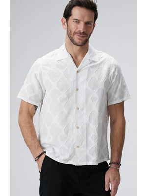 Network White Patterned Shirt