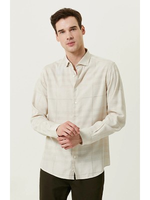 Network Beige Jacquard Shirt