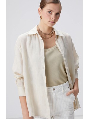Network Beige Linen Shirt
