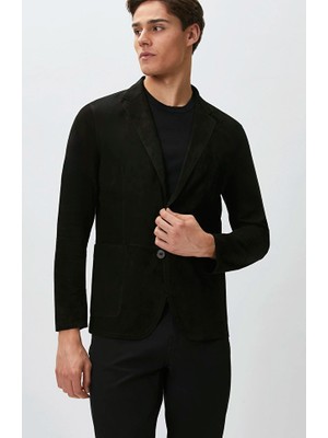 Network Black Reversible Leather Jacket