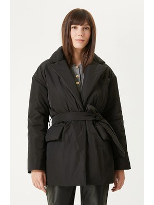 Network Black Puffer Coat