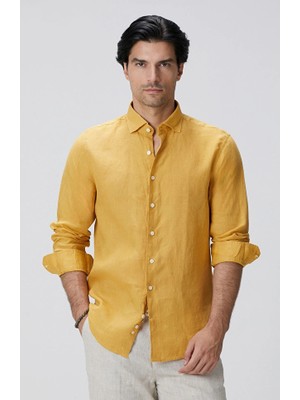 Network Saffron Linen Shirt